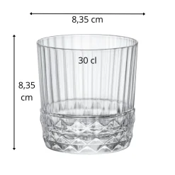 Gobelet forme basse verre 30 cl America 20s - BORMIOLI ROCCO Outlet