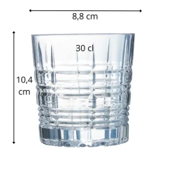 Gobelet forme basse verre 30 cl Brixton - ARCOROC Discount