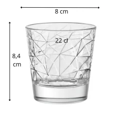 VIDIVI Gobelet forme basse verre 22 cl Dolomiti Clearance