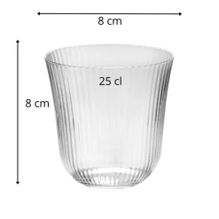 SERAX Gobelet forme basse verre 25 cl Inku Hot
