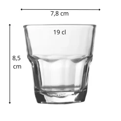 Gobelet forme basse verre 19 cl Popsy - PRO.MUNDI Online