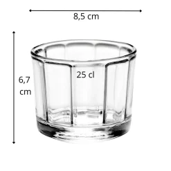 Gobelet forme basse verre 25 cl Surface - SERAX Online
