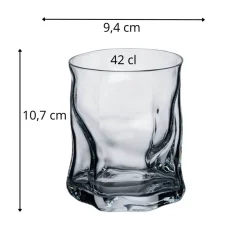 BORMIOLI ROCCO Gobelet forme basse verre 42 cl Sorgente Hot