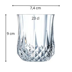 Gobelet forme basse verre cristallin 23 cl Longchamp - CRISTAL D'ARQUES Best
