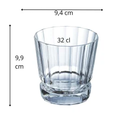 Gobelet forme basse verre cristallin 32 cl Macassar - CRISTAL D'ARQUES Clearance