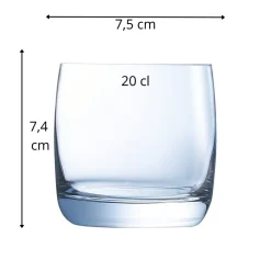 Gobelet forme basse verre cristallin 20 cl Vigne - CHEF & SOMMELIER Sale