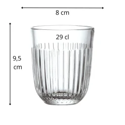 Gobelet forme basse verre pressé 29 cl Ouessant - LA ROCHERE Discount