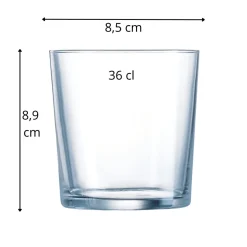Gobelet forme basse verre trempé 36 cl Pinta - ARCOROC Outlet