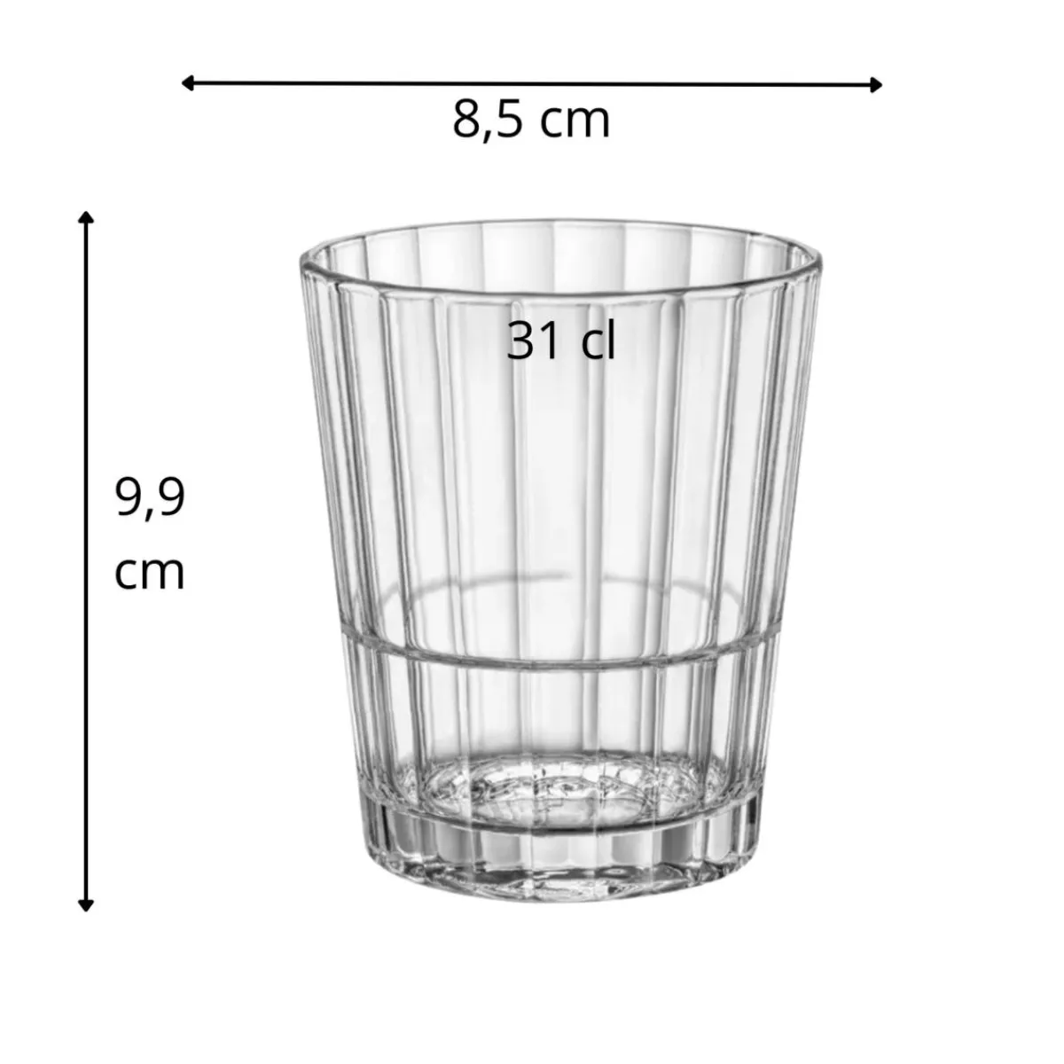 BORMIOLI ROCCO Gobelet forme basse verre trempé 31 cl Oxford New