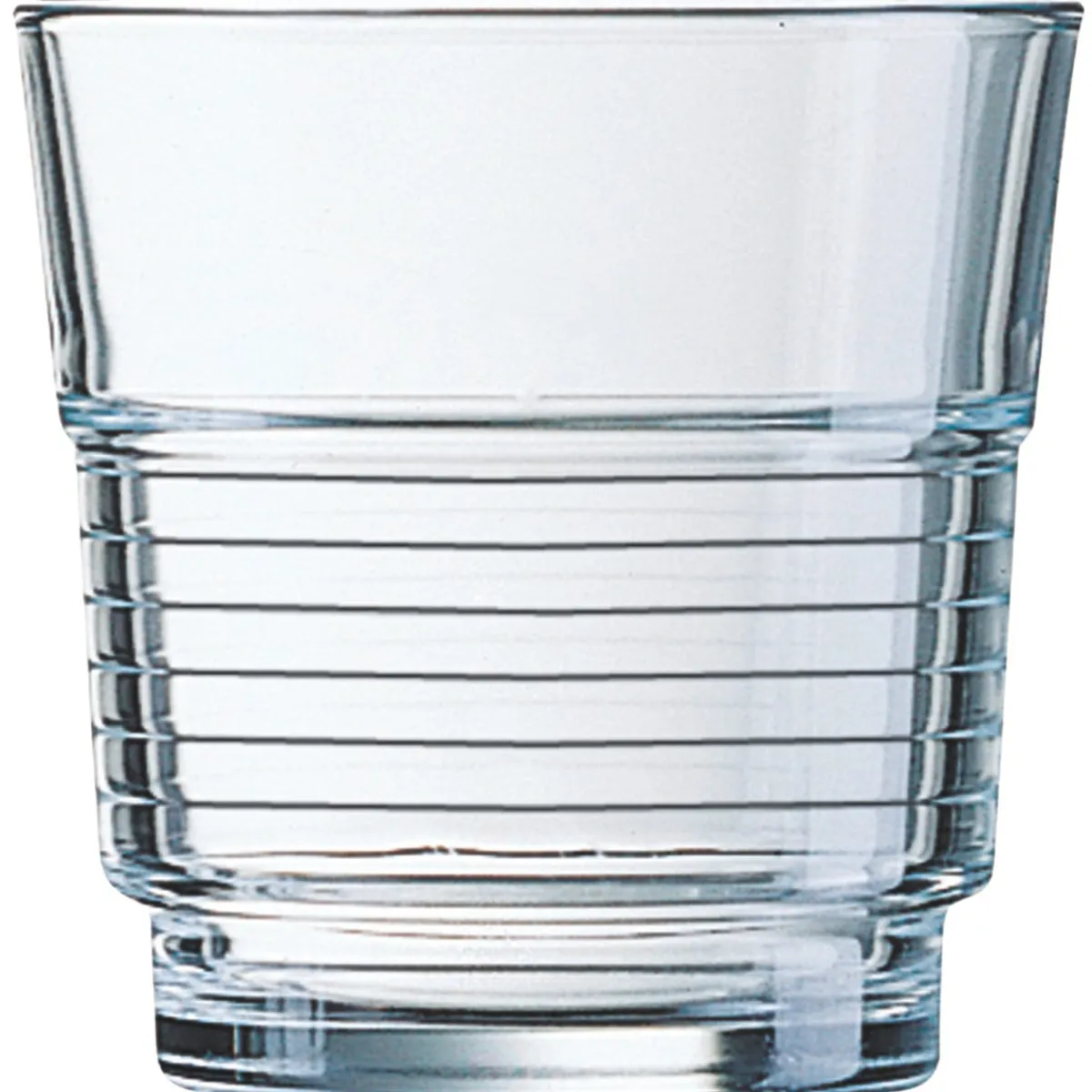 Gobelet forme basse verre trempé 20 cl Spirale - ARCOROC Online