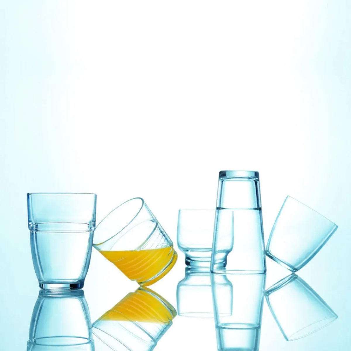 ARCOROC Gobelet forme basse verre trempé 25 cl Spirale