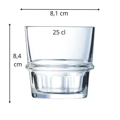 Gobelet forme basse verre trempé 25 cl New York - ARCOROC Best