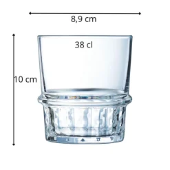 ARCOROC Gobelet forme basse verre trempé 38 cl New York Clearance
