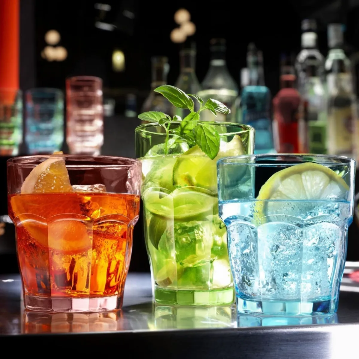 Gobelet forme basse vert verre trempé 27 cl Rock Bar - BORMIOLI ROCCO Sale