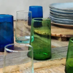 PRO.MUNDI Gobelet forme basse vert verre recyclé 25 cl Lily Hot