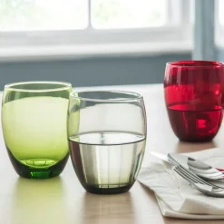 PRO.MUNDI Gobelet forme basse vert verre 30 cl Baya Hot