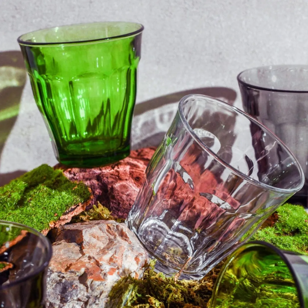 Gobelet forme basse vert verre trempé 25 cl Picardie - DURALEX Clearance