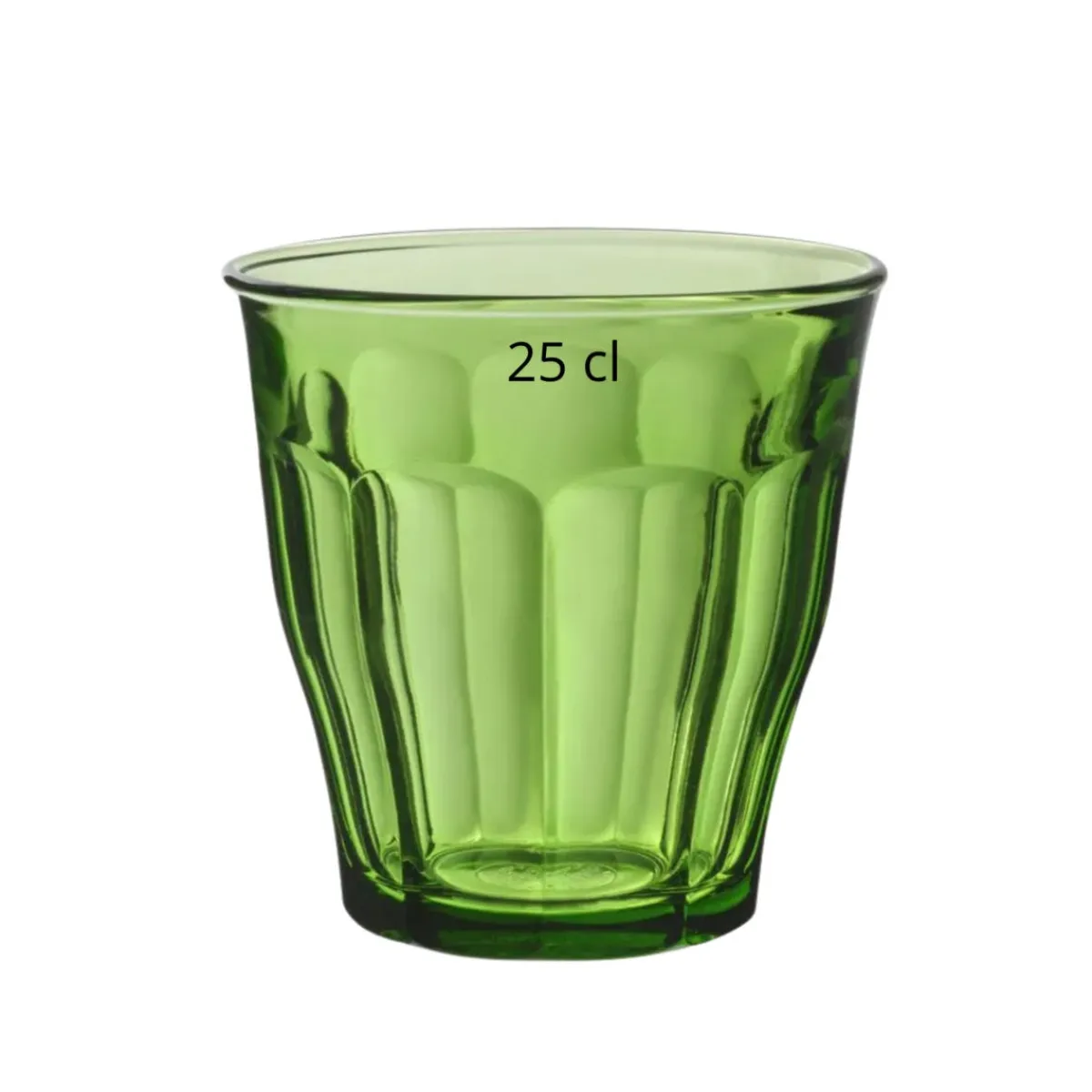 Gobelet forme basse vert verre trempé 25 cl Picardie - DURALEX Clearance