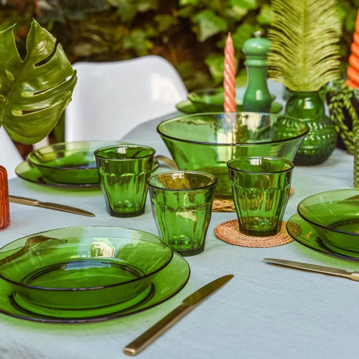 Gobelet forme basse vert verre trempé 25 cl Picardie - DURALEX Clearance