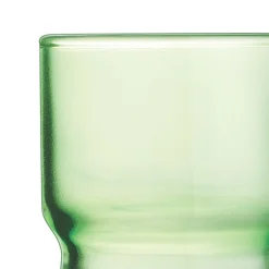 Gobelet forme basse vert verre trempé 16 cl Log Brush - ARCOROC Best