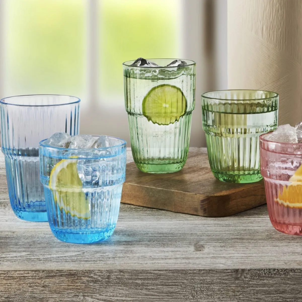 Gobelet forme basse vert verre trempé 30 cl Barshine - BORMIOLI ROCCO Discount