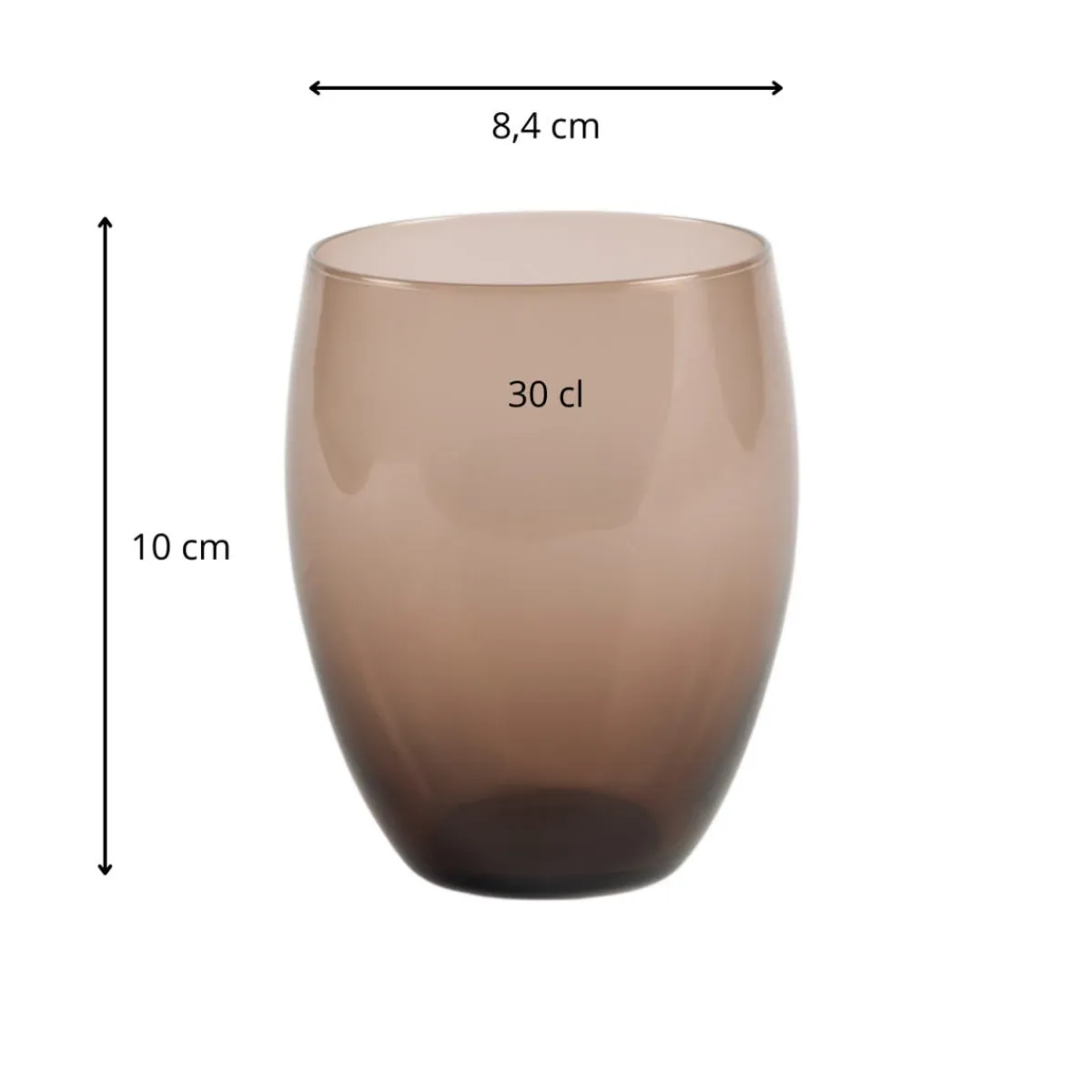 PRO.MUNDI Gobelet forme basse violet verre 30 cl Baya Outlet