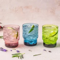 Gobelet forme basse violet verre 22 cl Artic - PRO.MUNDI Online