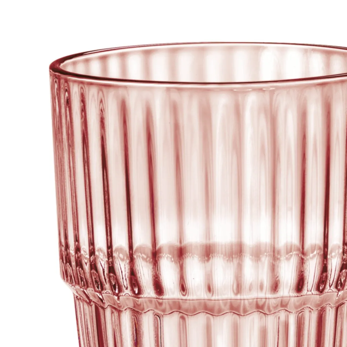 BORMIOLI ROCCO Gobelet forme haute rose verre trempé 38 cl Barshine Sale