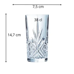 Gobelet forme haute verre 38 cl Broadway - ARCOROC Online