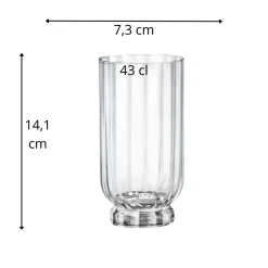 BORMIOLI ROCCO Gobelet forme haute verre 43 cl Florian