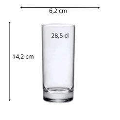 Gobelet forme haute verre 28,5 cl Gina - BORMIOLI ROCCO Clearance