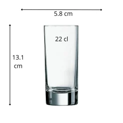 Gobelet forme haute verre 22 cl Islande - ARCOROC Online