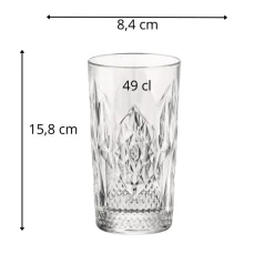 Gobelet forme haute verre 49 cl Stone - BORMIOLI ROCCO New