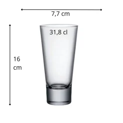 Gobelet forme haute verre 31,8 cl Ypsilon - BORMIOLI ROCCO Outlet