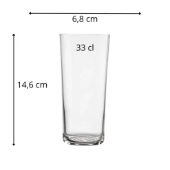NUDE Gobelet forme haute verre cristallin 33 cl Savage Hot