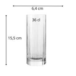 Gobelet forme haute verre cristallin 36 cl Bach - LUIGI BORMIOLI Discount