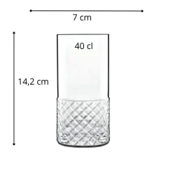 Gobelet forme haute verre cristallin 40 cl Roma 1960 - LUIGI BORMIOLI Best