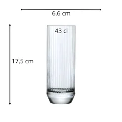 NUDE Gobelet forme haute verre cristallin 43 cl Big Top Sale