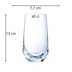 CHEF & SOMMELIER Gobelet forme haute verre cristallin 40 cl Lima