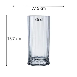 Gobelet forme haute verre cristallin 36 cl Wayne - NUDE Discount