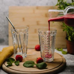 LA ROCHERE Gobelet forme haute verre pressé 34,8 cl Saga Online