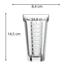 LA ROCHERE Gobelet forme haute verre pressé 34,8 cl Saga Online
