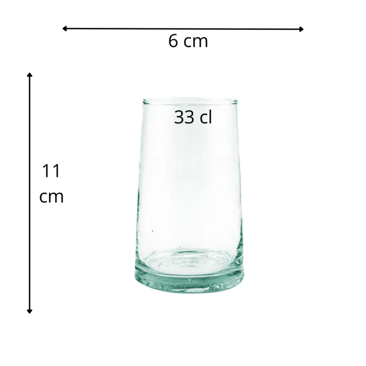 PRO.MUNDI Gobelet forme haute verre recyclé 33 cl Lily New