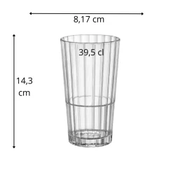 Gobelet forme haute verre trempé 39,5 cl Oxford - BORMIOLI ROCCO Discount