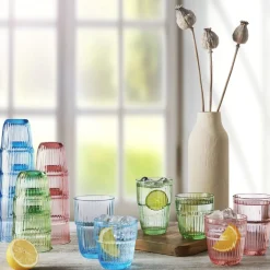 BORMIOLI ROCCO Gobelet forme haute vert verre trempé 38 cl Barshine Sale