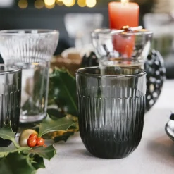 LA ROCHERE Gobelet gris anthracite verre pressé 26 cl Ouessant Best