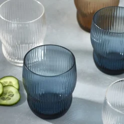 Gobelet gris bleu verre 30 cl Soho - PRO.MUNDI Clearance