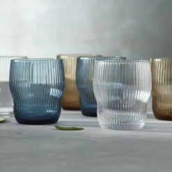 Gobelet gris bleu verre 30 cl Soho - PRO.MUNDI Clearance