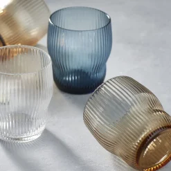 Gobelet gris bleu verre 30 cl Soho - PRO.MUNDI Clearance