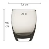 Gobelet gris verre 29 cl Allegro - DEGRENNE Clearance